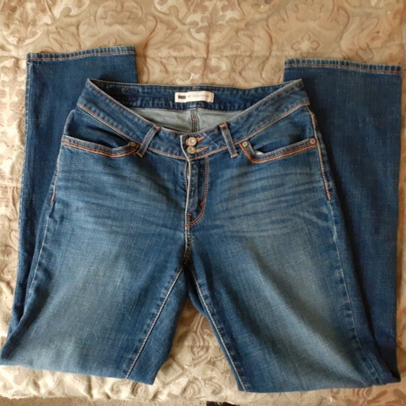 Levi's 529 Curvy Fit Straight Women's Medium Wash Denim Jeans-Size 10 M W30 L32 - Picture 10 of 10